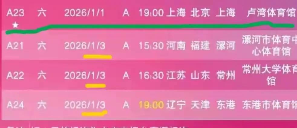 女排排超赛程大变动！ 球迷速查！
天津女排vs上海女排原定12月28日19:30