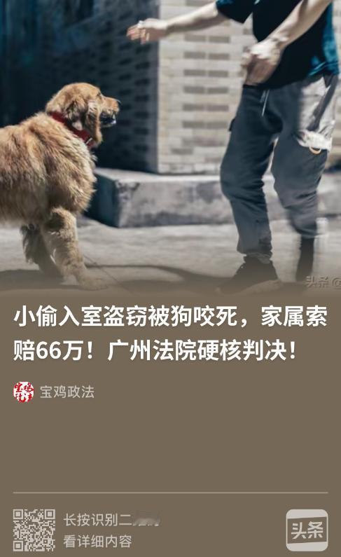 法不能向不法低头！广东，男子半夜翻墙进入独栋别墅准备盗窃，结果被院内饲养的2条狼