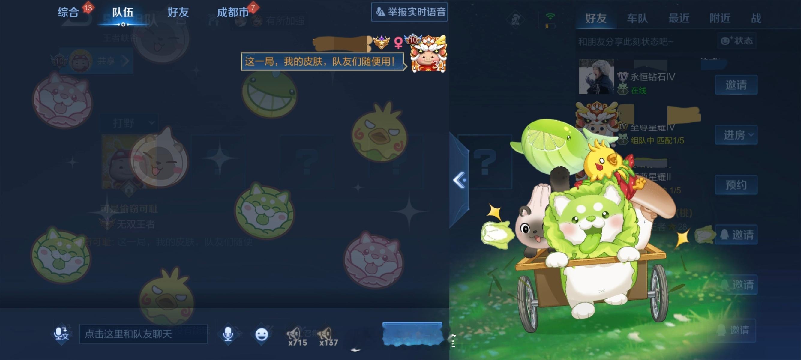 菜狗氛围感又拉满了！你们天幕试了吗？多少出的？#鲁班元芳战令新皮肤##阿古朵白菜