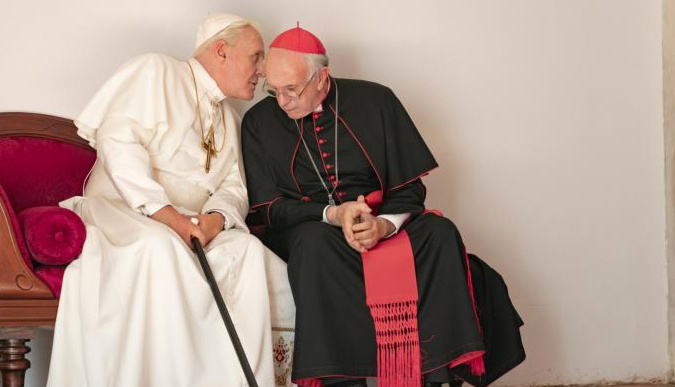2019年《The Two Popes》（安东尼·霍普金斯与乔纳森·普雷斯主演）