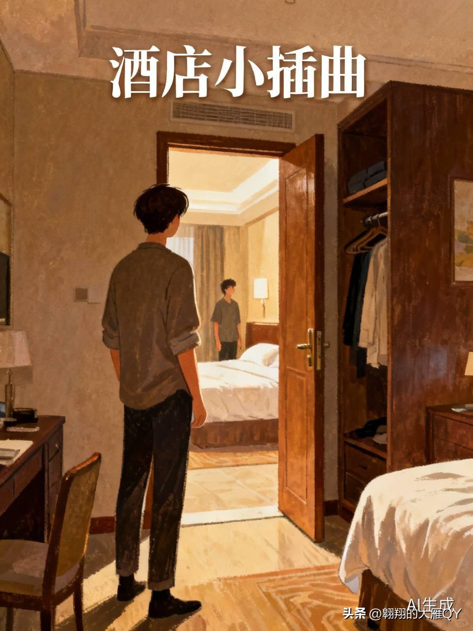 有一个男子住酒店时，他刚洗完澡出来，就坐在屋里，没穿衣服，玩起了手机。
这时服务