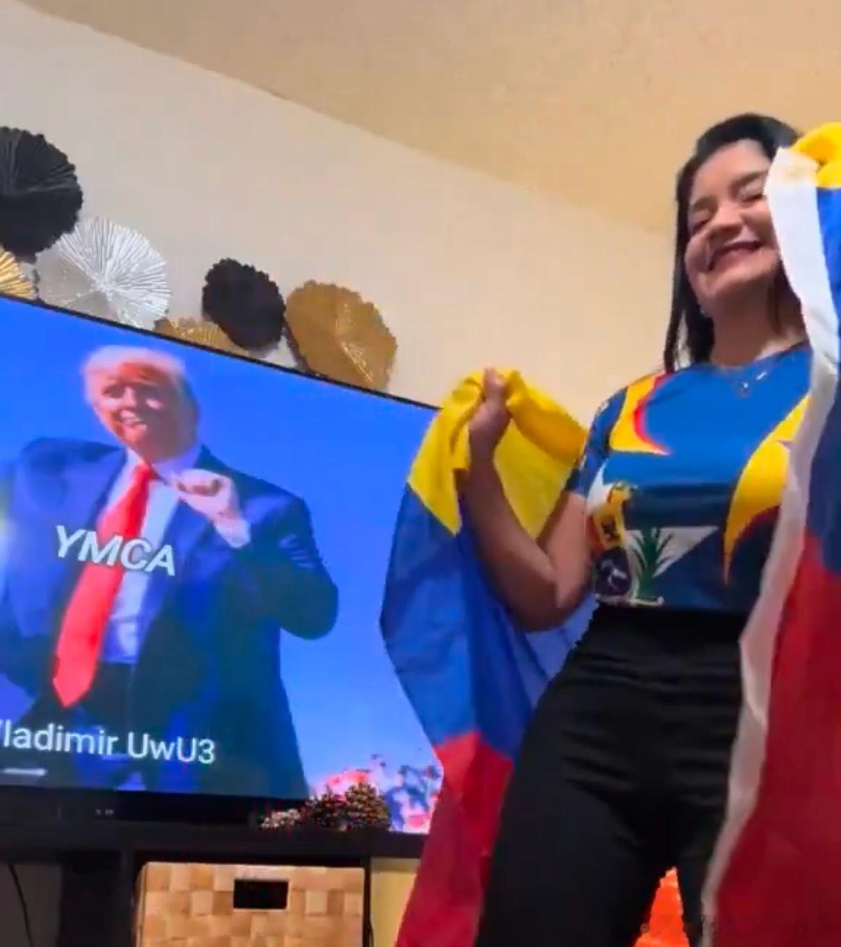 【黄金时代】从委内瑞拉民众自媒体短视频反馈来看，川普已成为委内瑞拉救世主一样的存