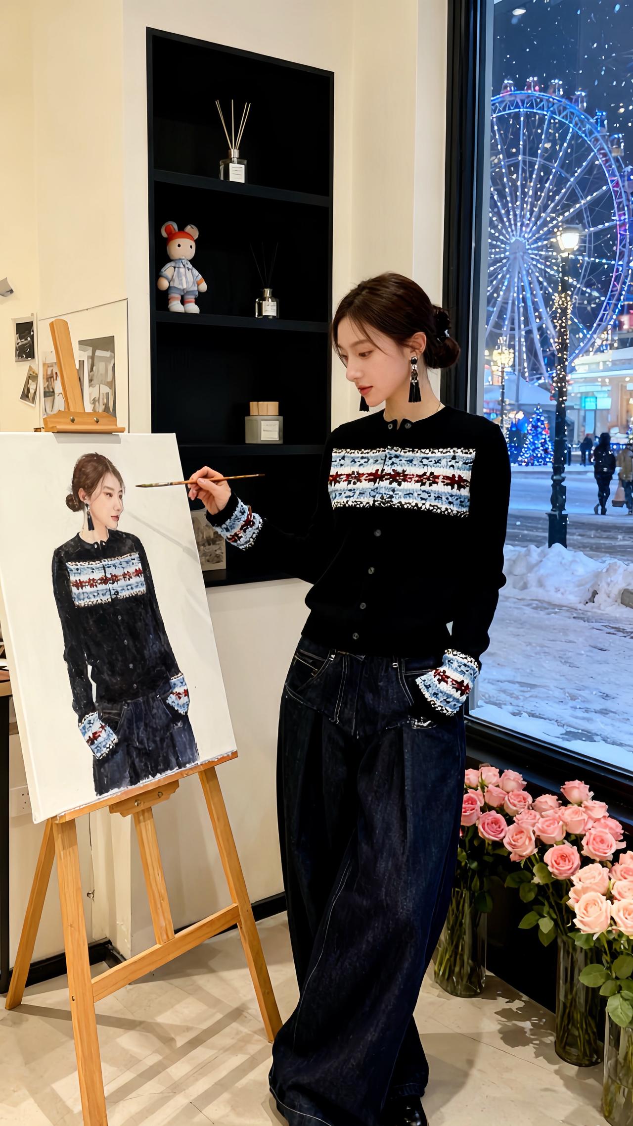 慵懒风穿搭 穿搭分享 穿搭小心机针织衫穿搭 日常搭配