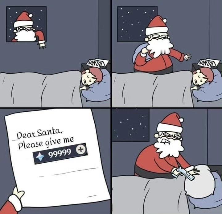 原神[超话]  听说，这是你的原神圣诞愿望？ 