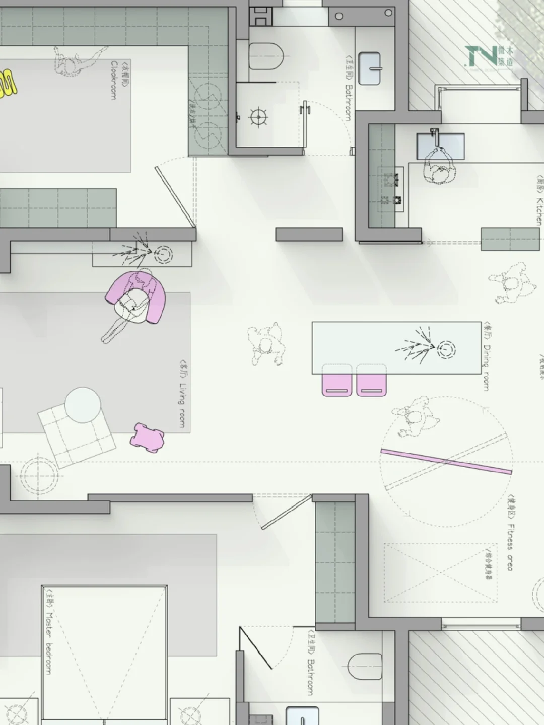 对！一个人住这样就够了！113 ㎡够了！