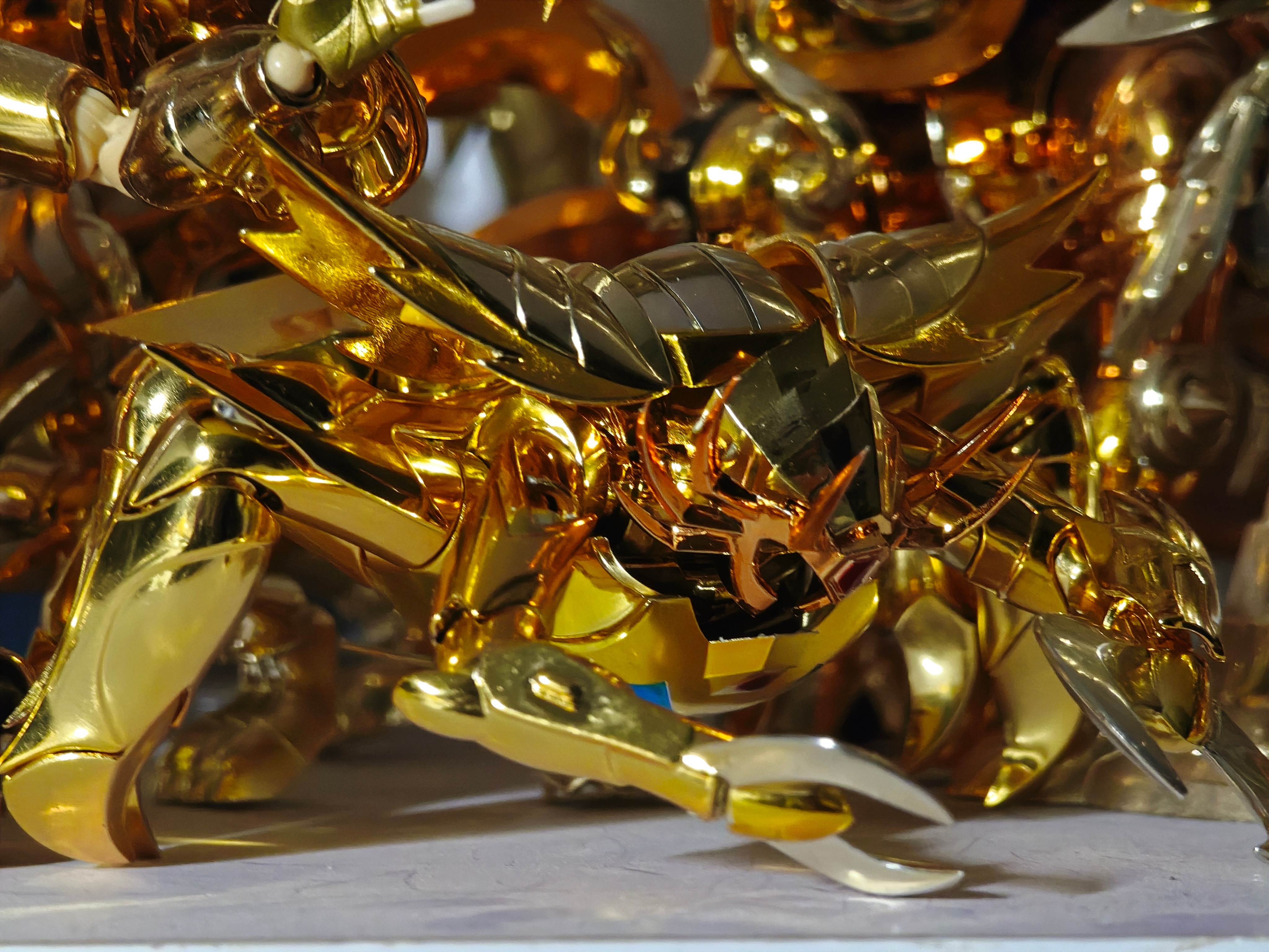 不知不觉用了30多年，黄金圣斗士集齐了虽然不是真正意义的齐，大多是国产ex和神圣