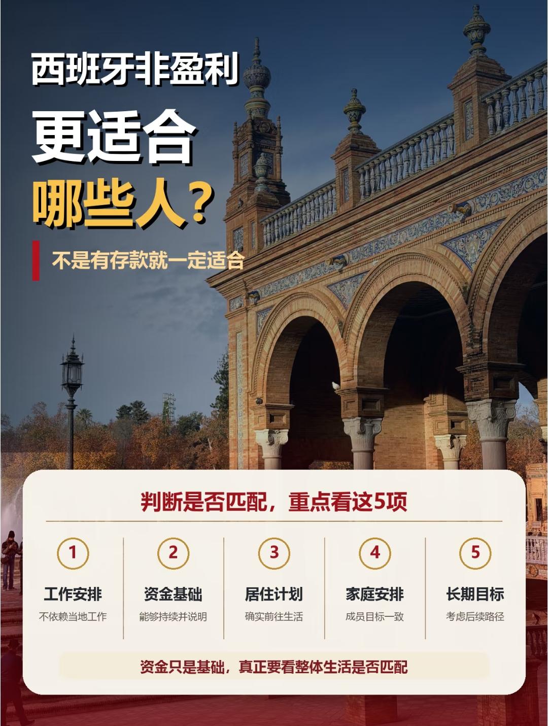 2026西班牙非盈利居留项目 适合哪些人申请办理？只要有存款符合要求就能办理吗？