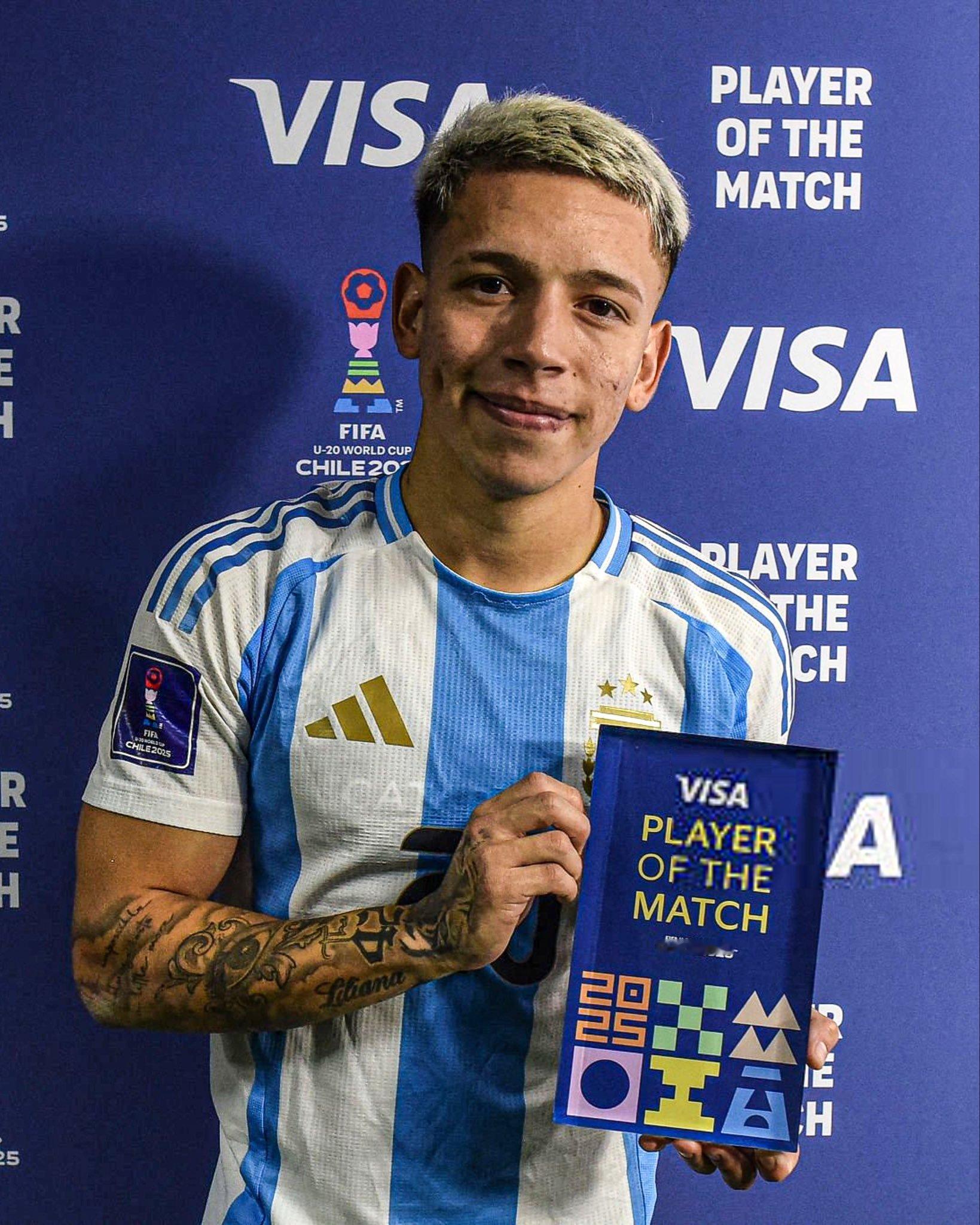 🇦🇷⭐️詹卢卡·普雷斯蒂安尼当选阿根廷u20 1比0哥伦比亚u20全场最佳?