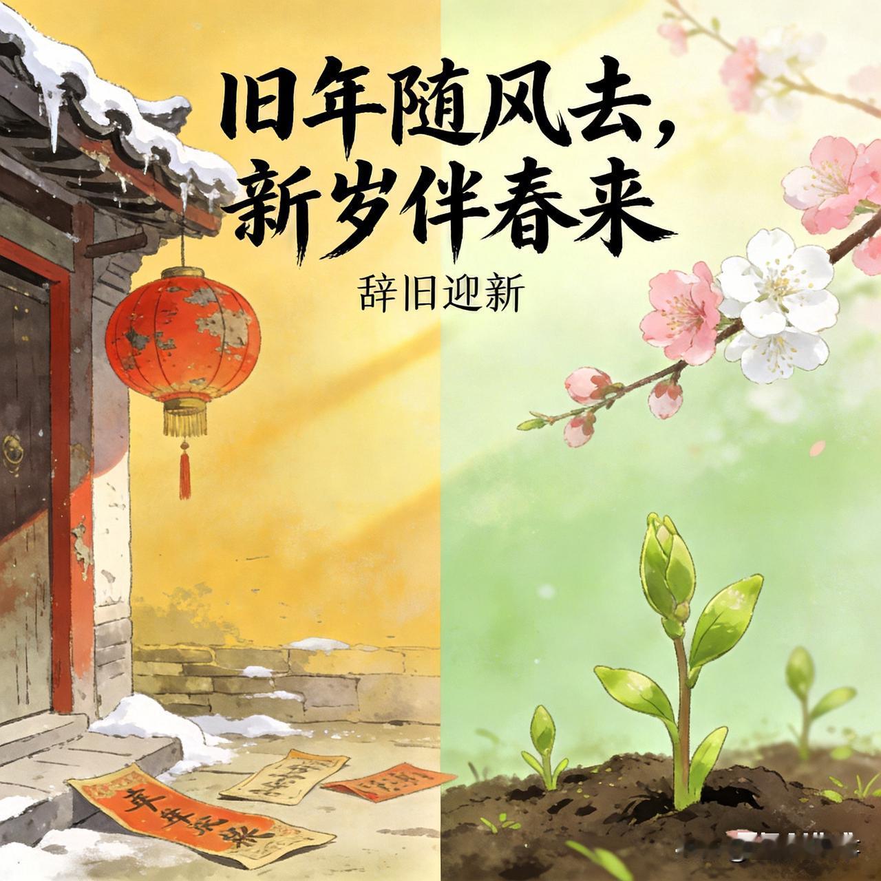 旧年随风去，邀您对下联