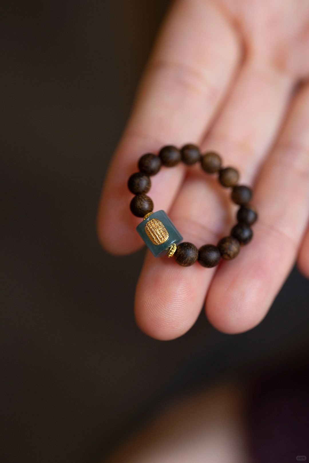 把好运戴手上，准没错！五条经文沉香戒指