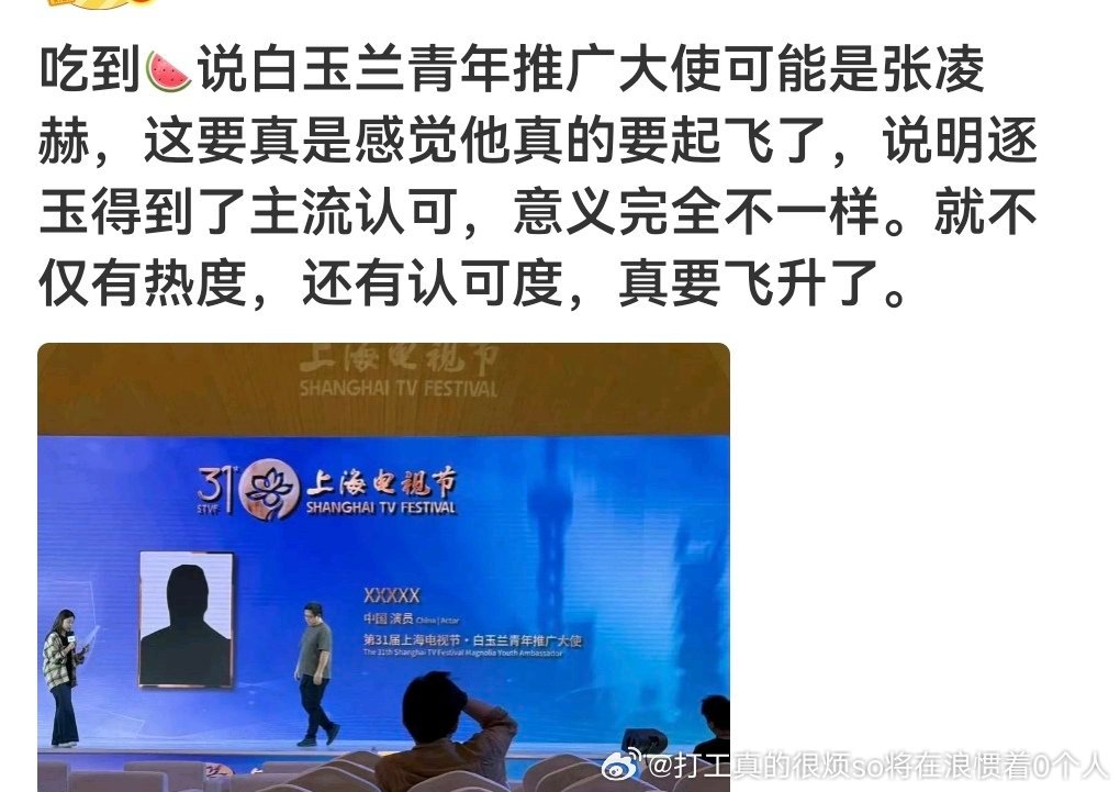 太不尊重我站了我站都顶流提名了还找张让他吹一下，瞧不起谁啊