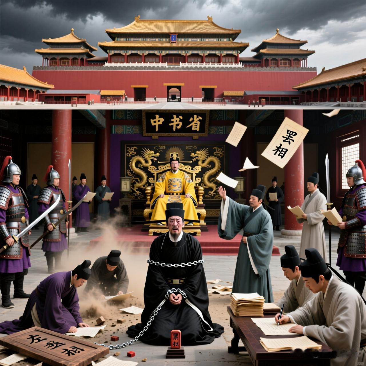 洪武六年（1373年），在淮西朋党领袖、开国第一功臣李善长的推荐下，胡惟庸被任命