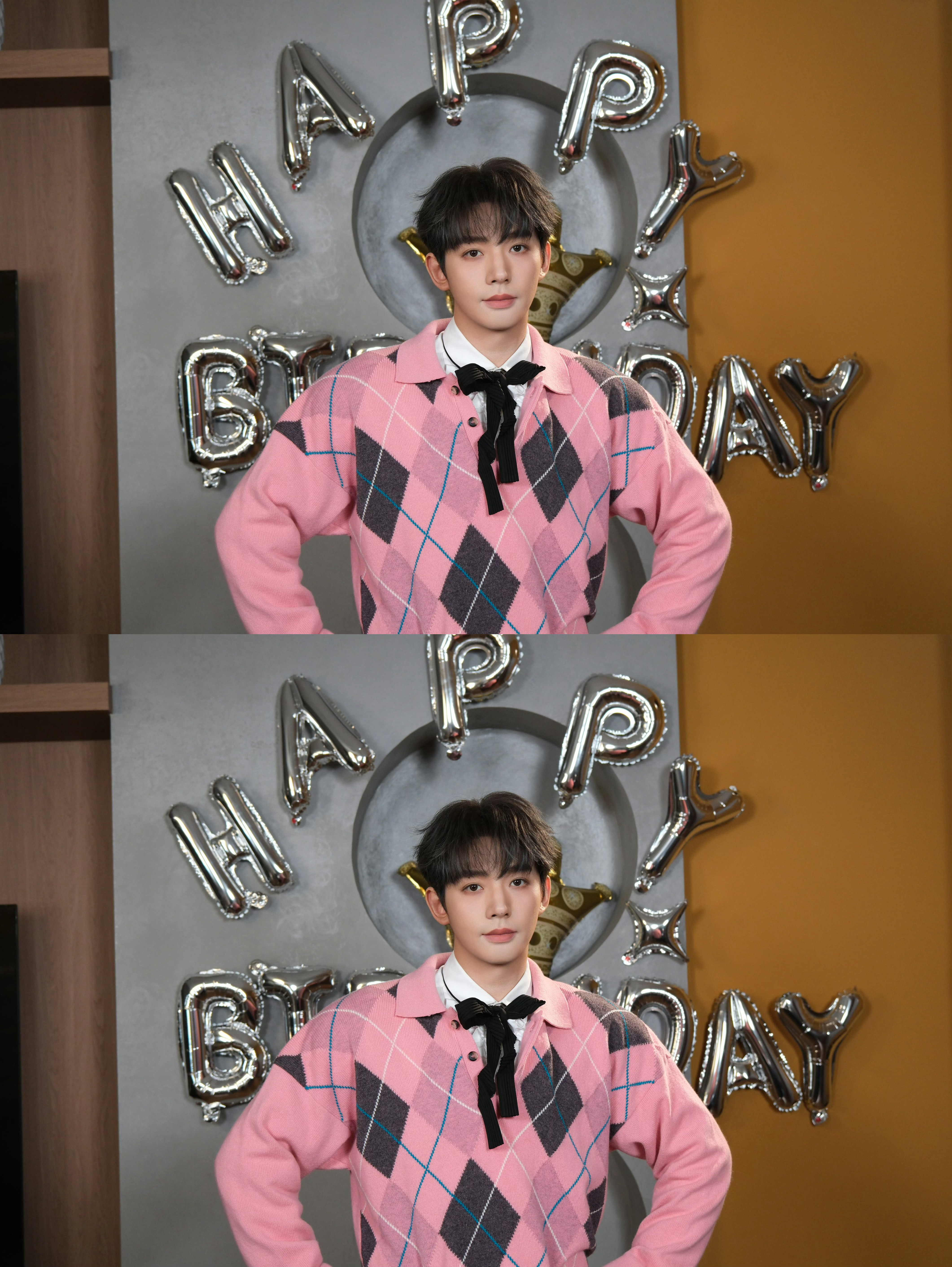 邓为生日粉色大片 邓为生日大片 粉粉嫩嫩水蜜桃小王子 穿粉色太嫩太好看了