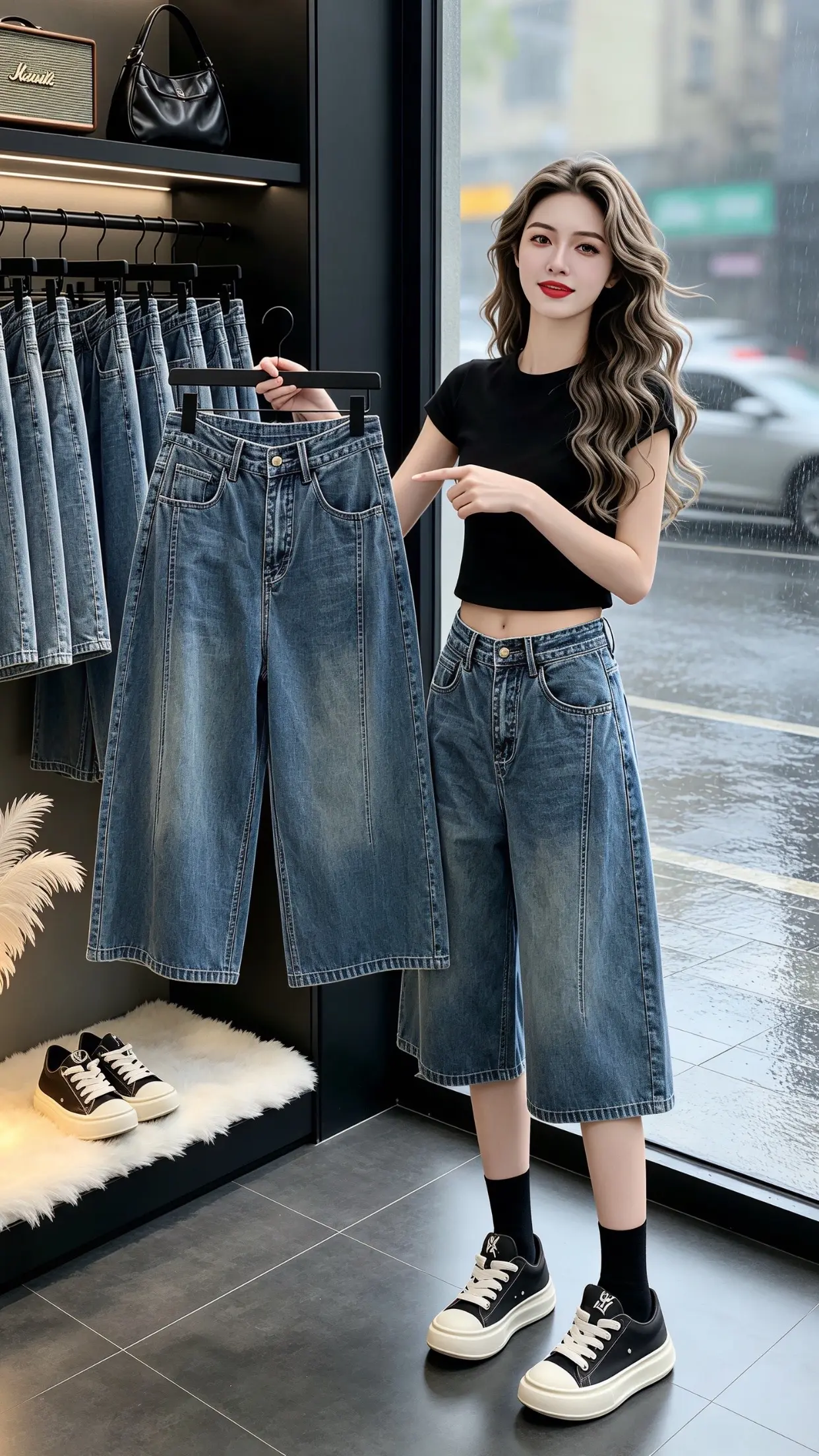 怎么将牛仔裤穿出高级感 梨型身材必入牛仔裤 夏日牛仔裤穿搭大赏 牛仔短...