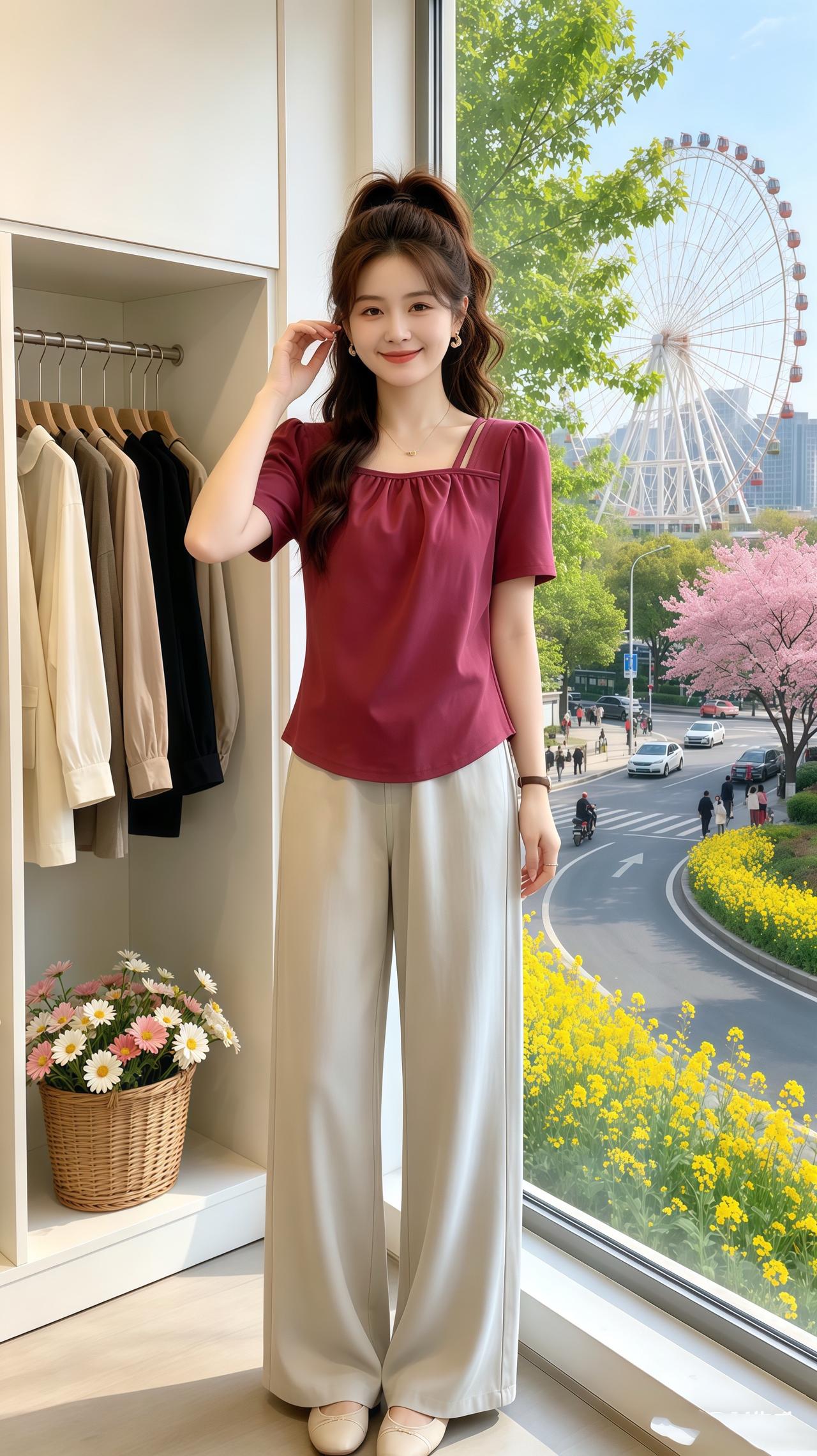 胖mm大码上衣 休闲百搭 洋气减龄 谁穿谁好看