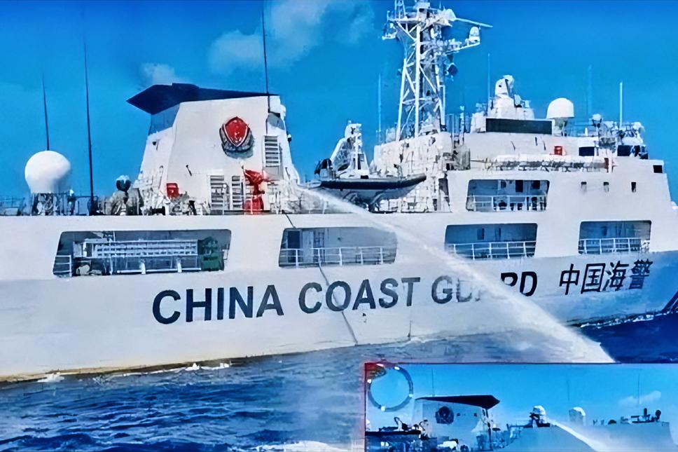 9月16日，菲律宾十余艘船只悍然强闯黄岩岛海域，中国海警果断用水炮予以回应。有趣
