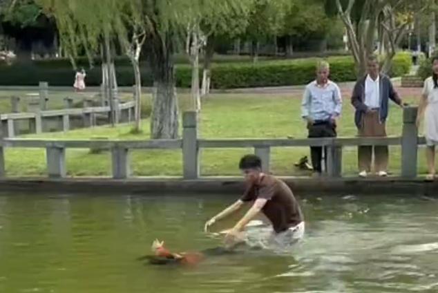 【跳湖救人！龙南这位少年，值得全网点赞！】自己还是个孩子，却不顾个人安危，勇敢跳