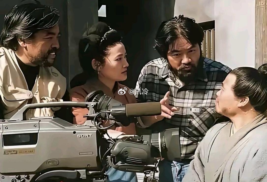 当年潘金莲和武大郎拍戏现场 