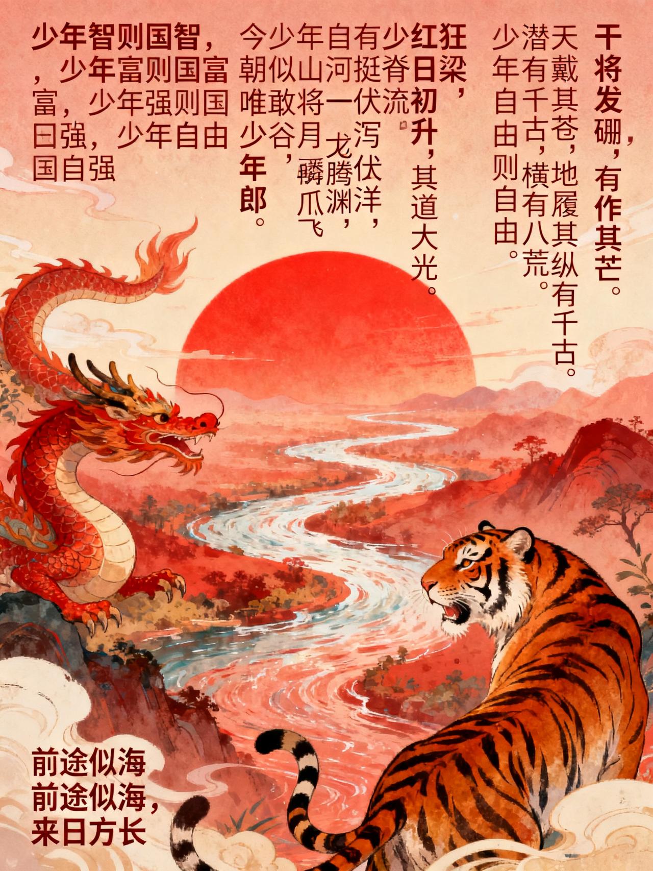 少年中国说
少年智则国智，少年富则国富，少年强则国强，少年自由则国自由。
少年智