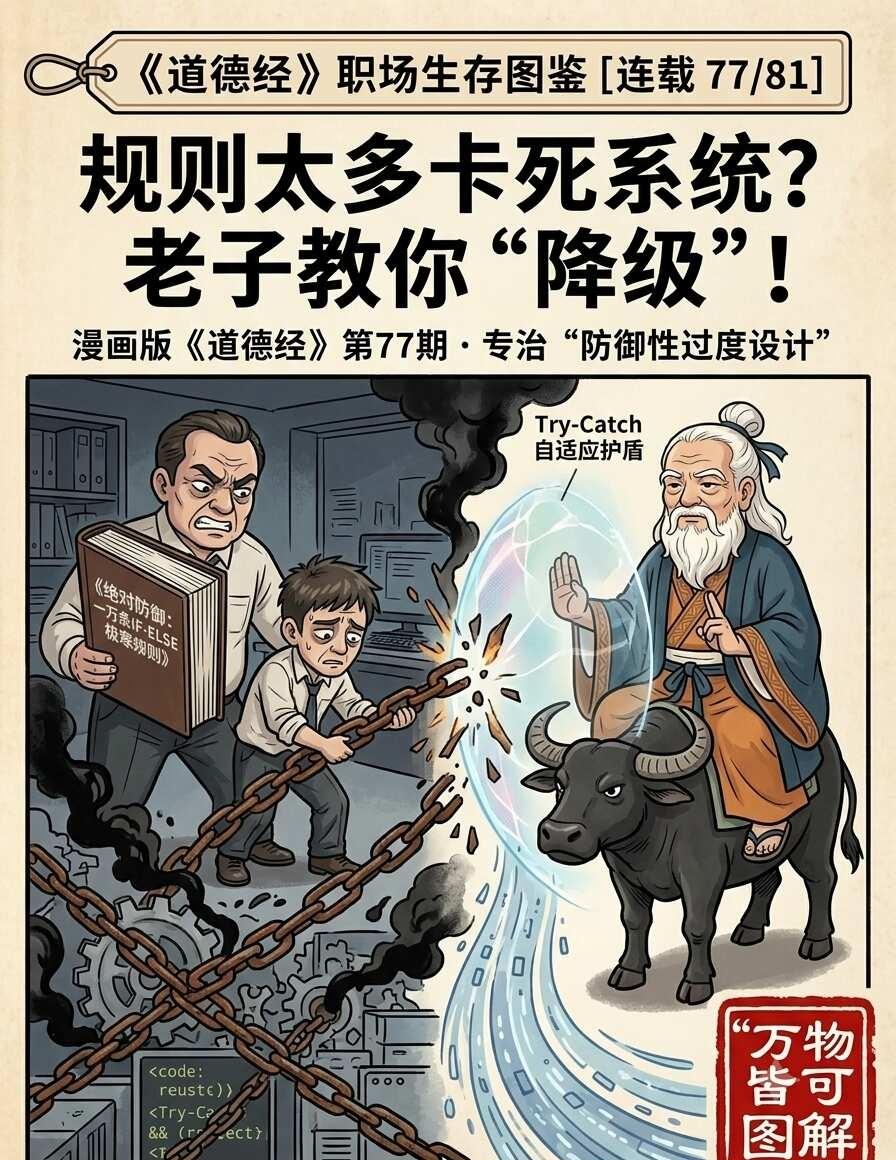 规则太多卡死系统？老子教你容错！🛡️
全网那些在公司里被老板的“异常强迫症”折
