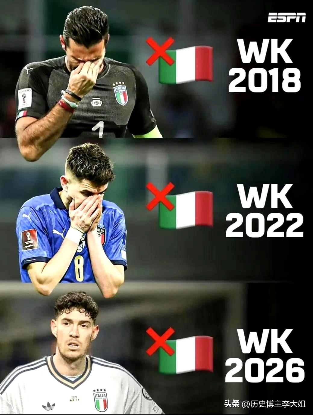 意大利啊，就像我那个最熟悉的陌生人。
每次看名单，我都下意识去找那些老名字，然后