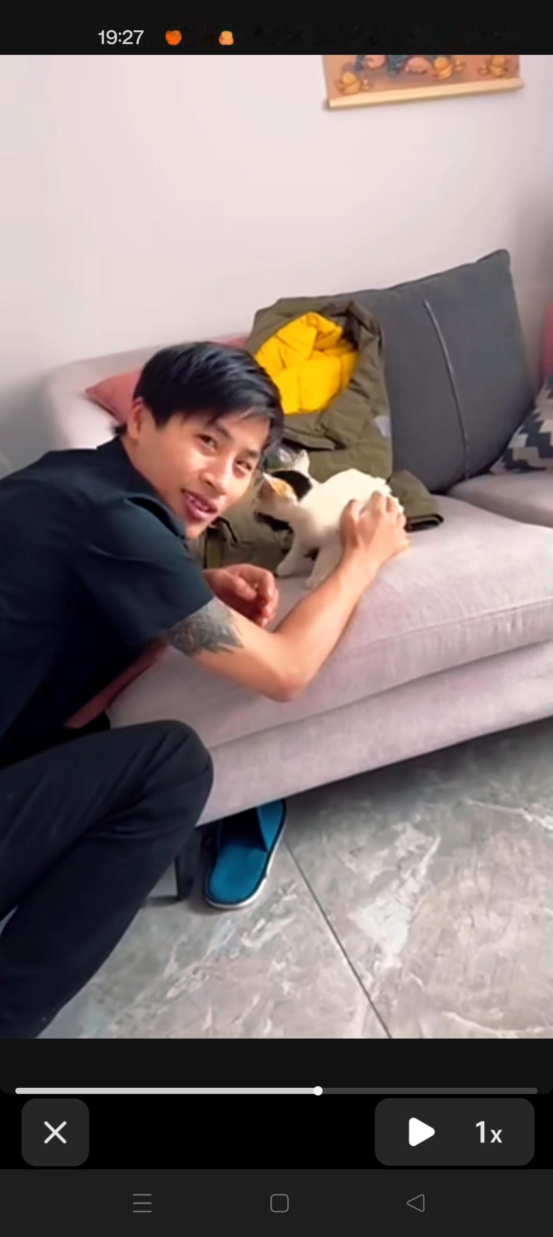 张云鹏爸爸用心良苦啊😍
抱回了一只小猫咪，让他陪伴儿子一起生活，希望未来儿子的