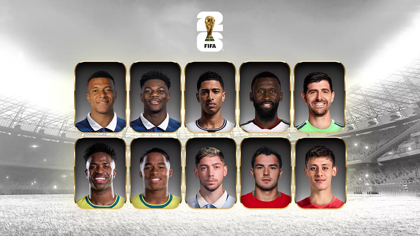 10名皇马球员征战2026世界杯。世界杯halamadrid