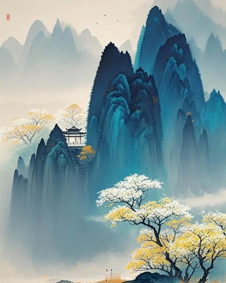 下联：翰墨丹青蕴意悠。

（题图来自网络）