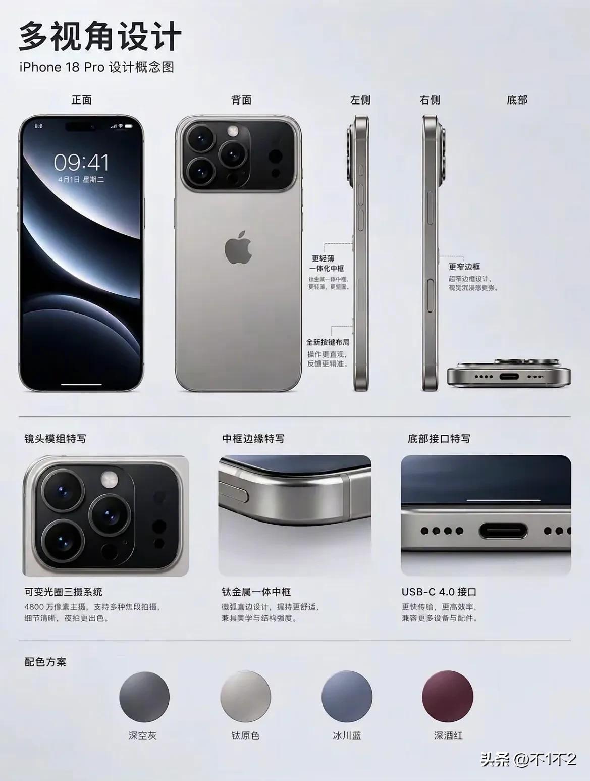 iPhone 18 Pro 长这样，你喜欢吗？