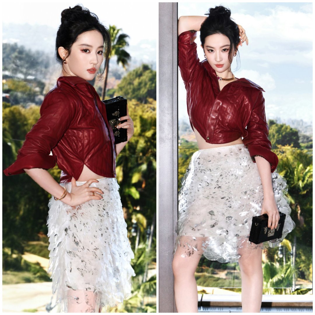 刘亦菲vogueworld造型 红红的 很安心！看我Mulan大将军[太开心]刘