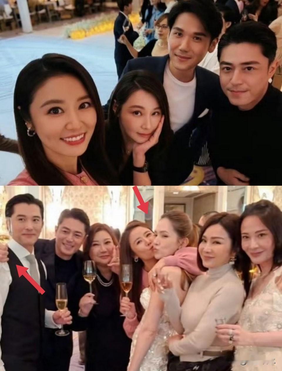 林心如舞毕后回到主桌
一个细节就可以看出霍建华有多爱她了
高调恩爱互动在两人九年