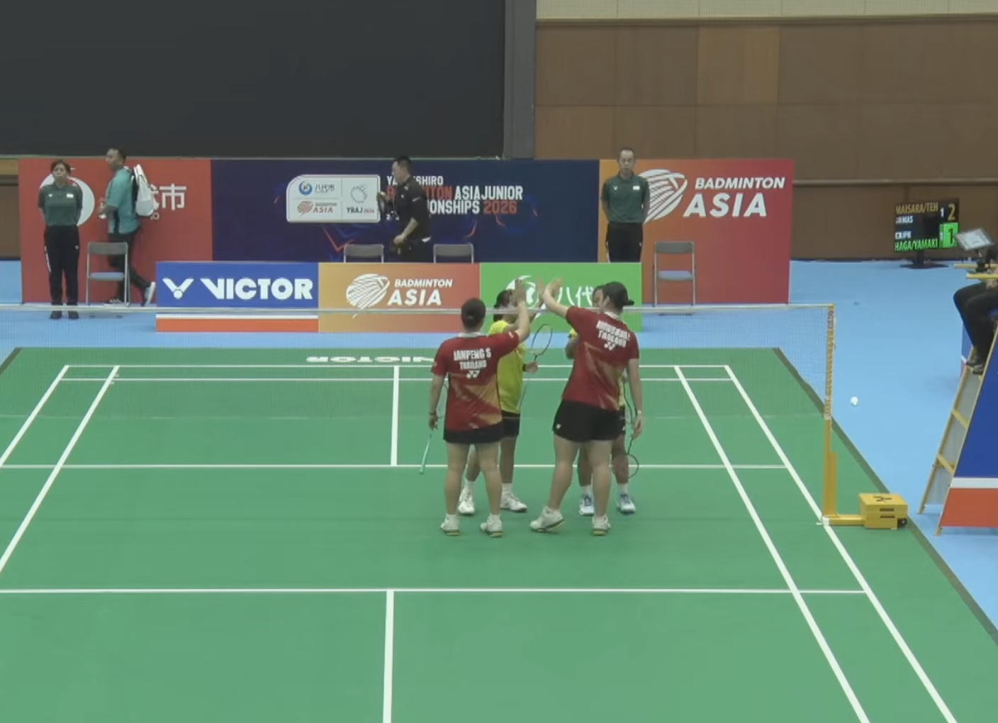 🏸女双1号种子无缘8强约西卡/哈利菲亚🇮🇩 22-20、21-5 🇹🇭