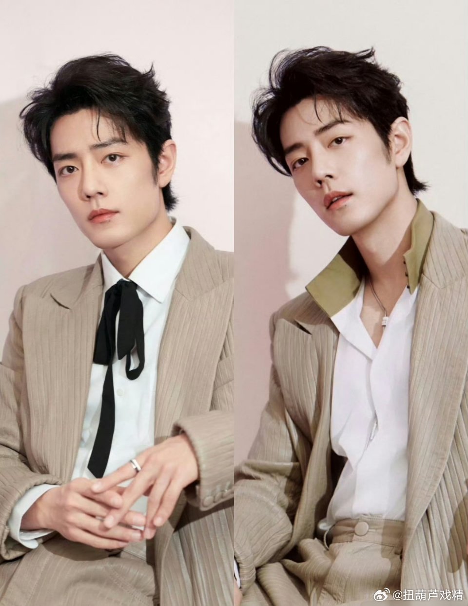 肖战 蝴蝶结我还是喜欢没有蝴蝶结的，就想把他扑倒，太苏太欲了，实在控制不了自己