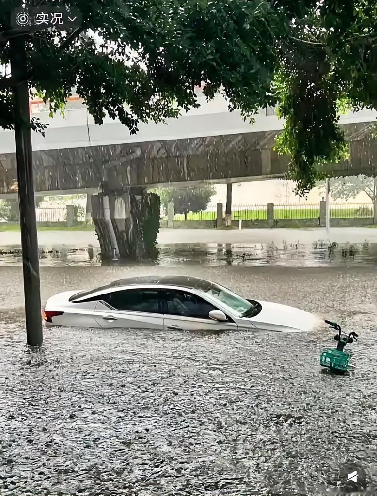 7月11日，
这回四川遭殃了，没等来台风，却等来了突如其来的暴雨，成都很多二层都