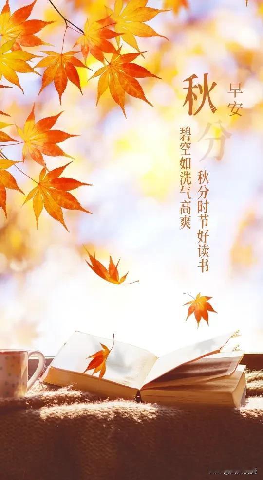 🍁秋分，这一天。
昼与夜、寒与暑、阴与阳，
都是平分的，处于均衡状态。
💞人