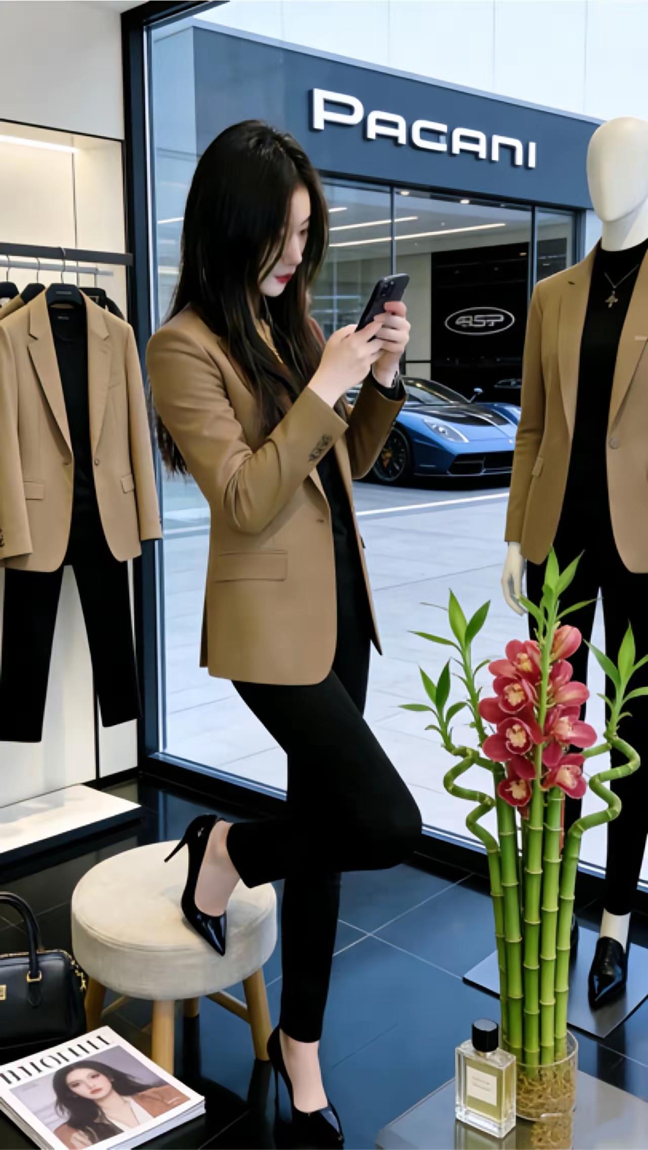 当年，时装专卖店就是小城的时尚风向标。
时装都是来自时尚前沿的城市，你穿上就能引