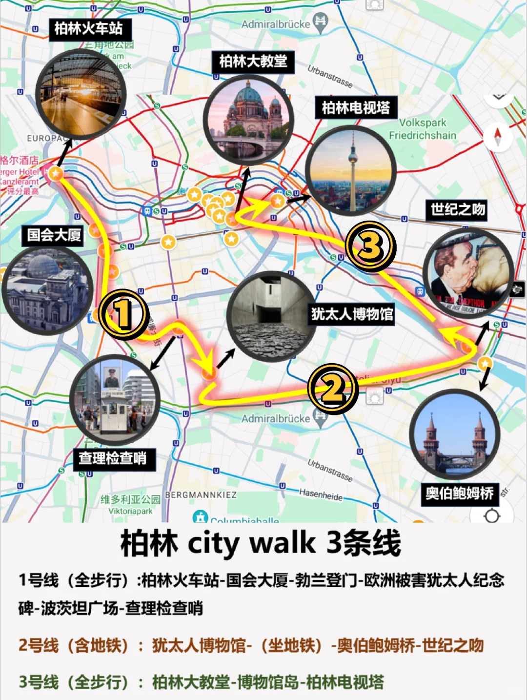 柏林 ctiy walk 三条详细路线分享