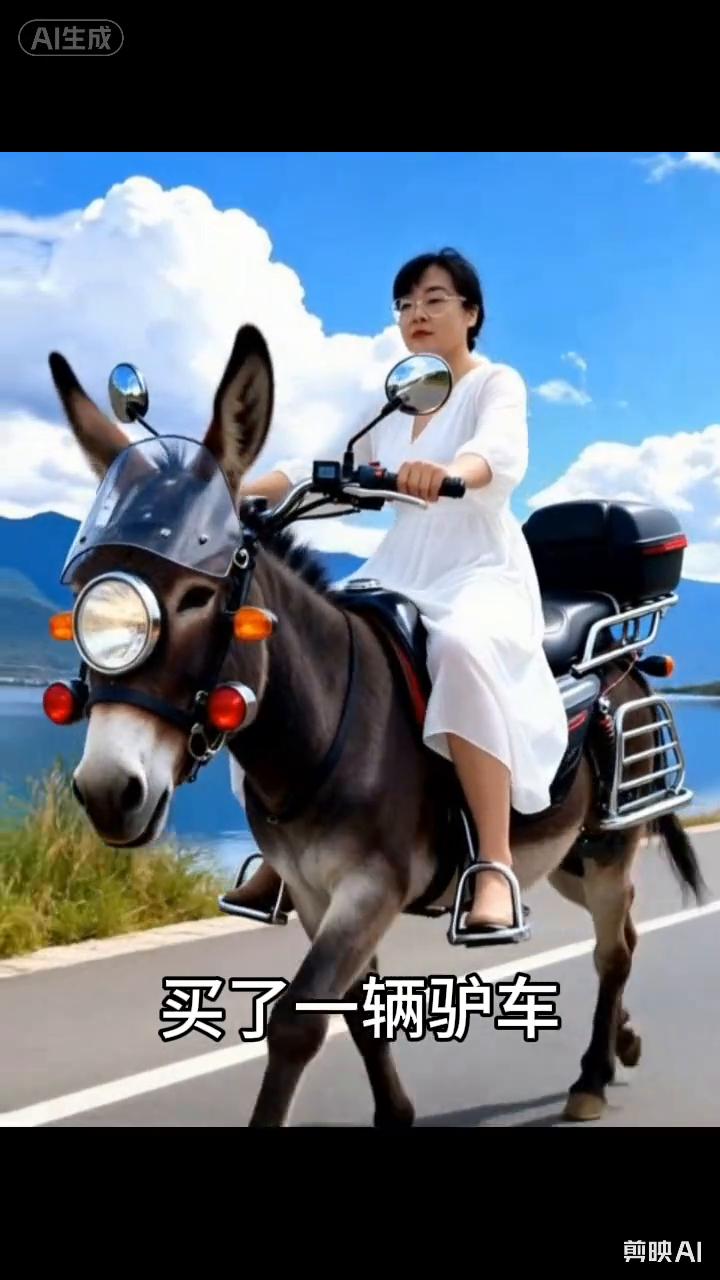 买了一辆驴车。