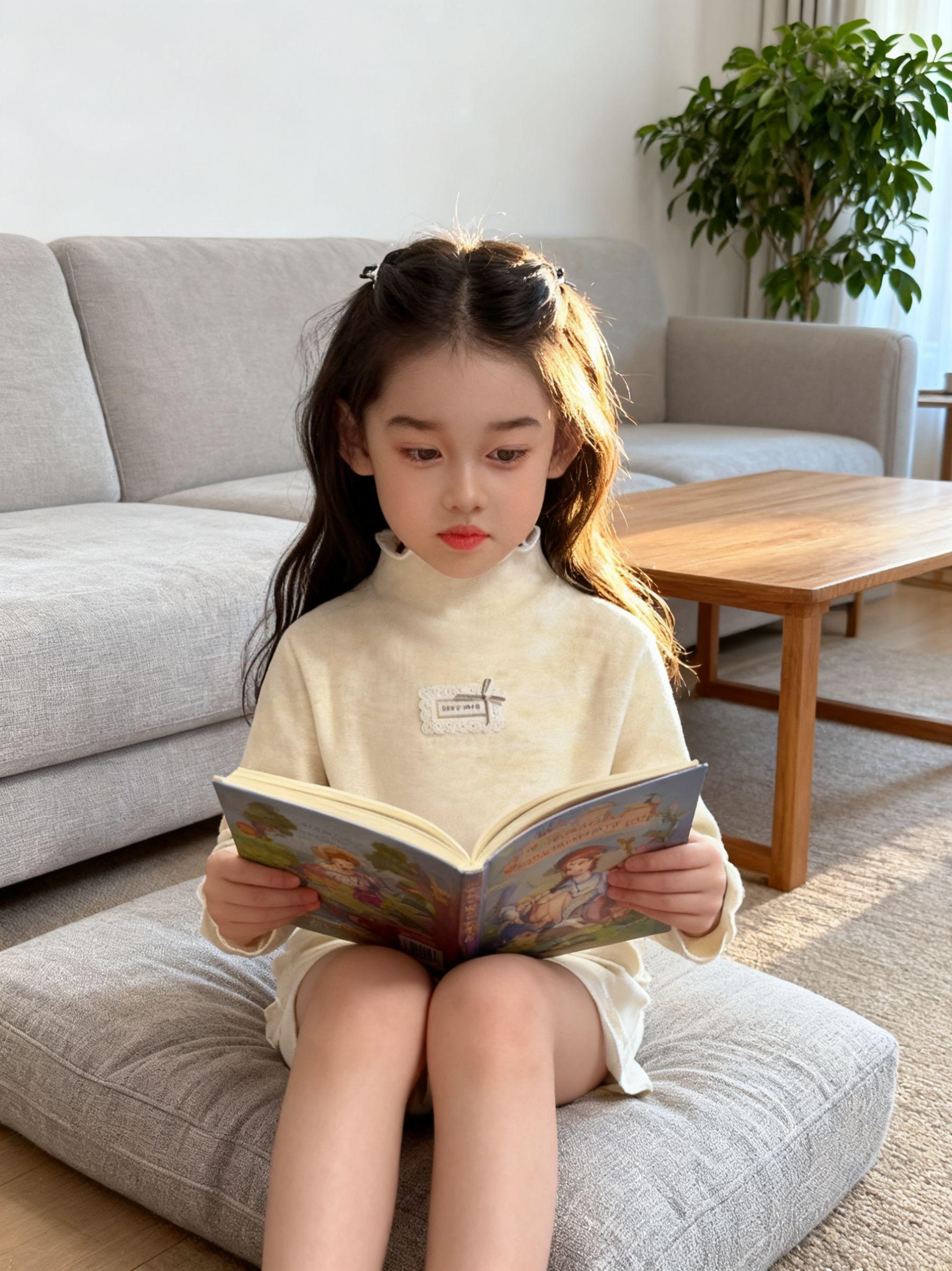 太冷了！孩子的外套里都得换成这种加绒加厚的保暖打底衫了，再也不用里三层...