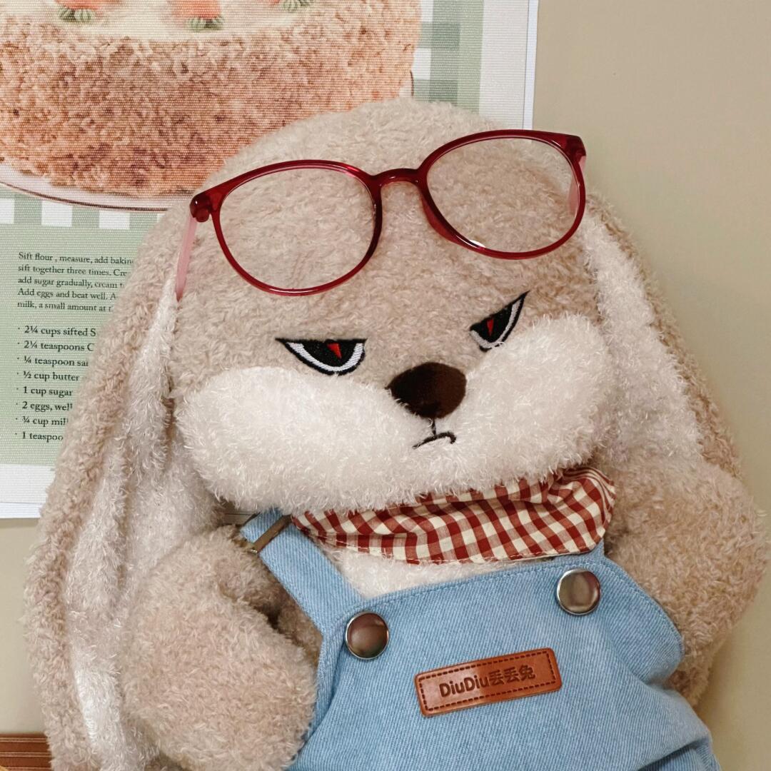 超可爱的拽脸小兔今天是轻复古感文艺小兔🐰 