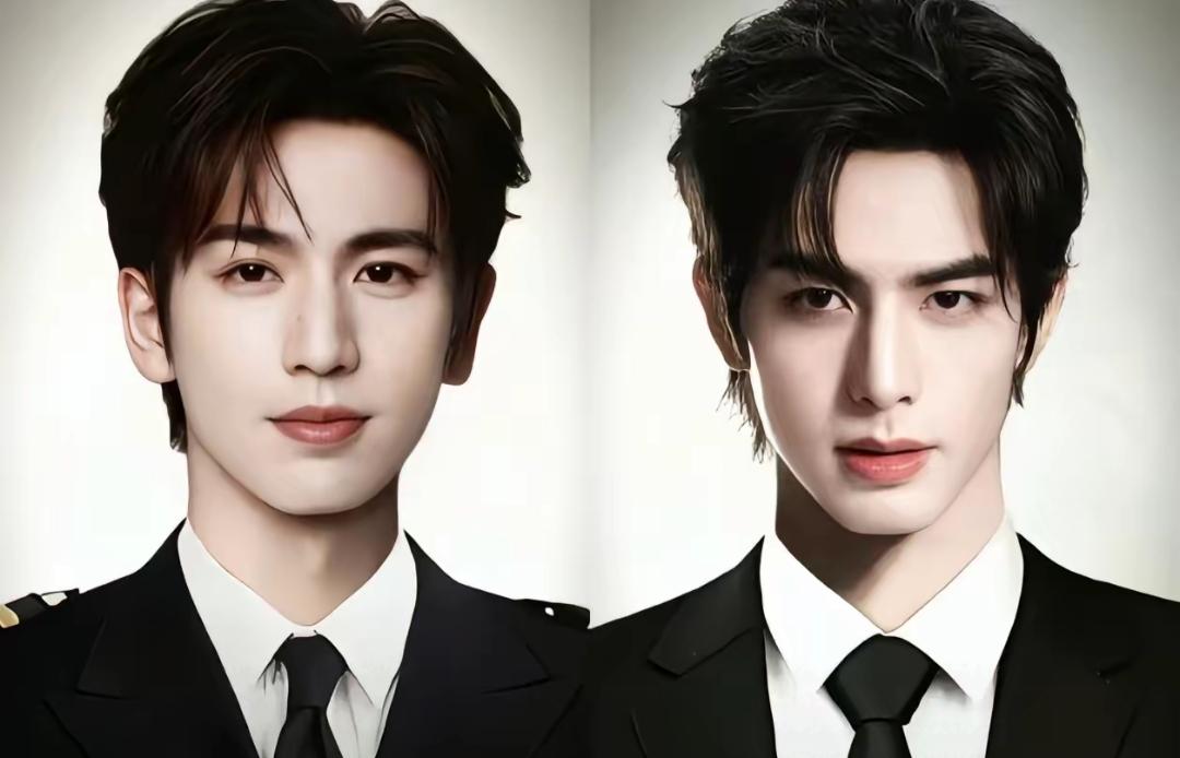 果然帅哥的五官都是相似的
浓眉大眼，高鼻梁，185➕的身高
肤白腿长，五官精致的