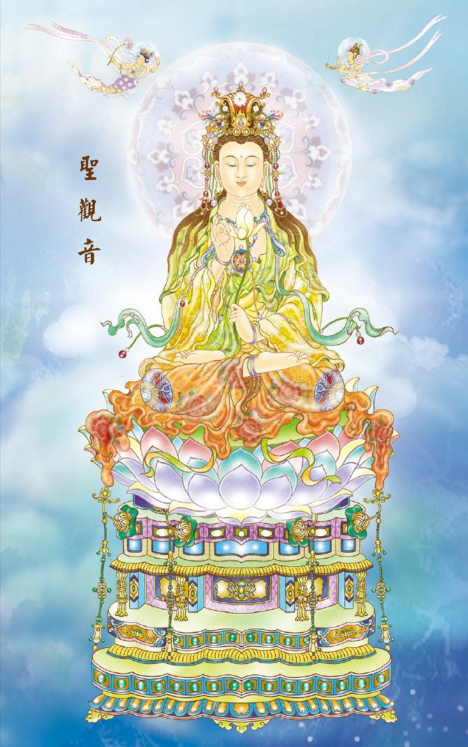 #恭迎观世音菩萨#
今天是观世音菩萨的成道日，前往寺庙祭拜观世音菩萨的信众数以万