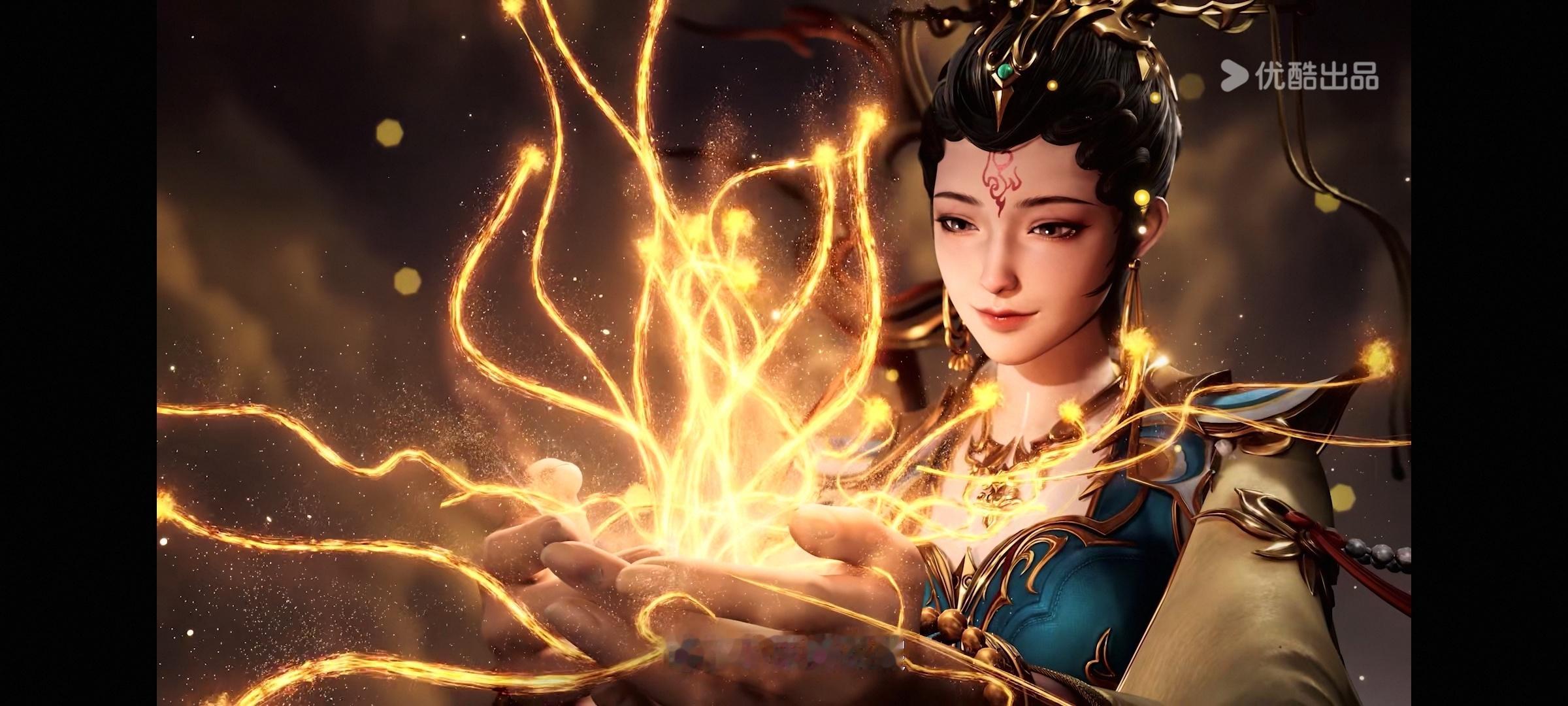 女娲这段是玄机原创啊，童谣配着人族伐天的壮烈场景，对比反差感拉满了，她心疼孩子们