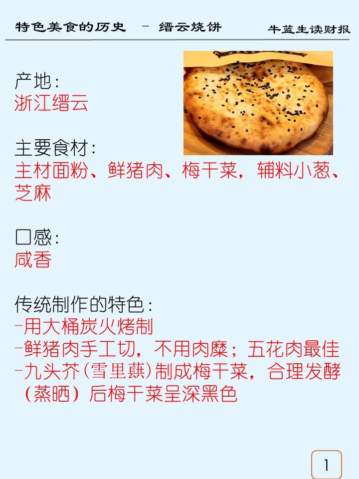 物的历史 | T1 缙云烧饼
