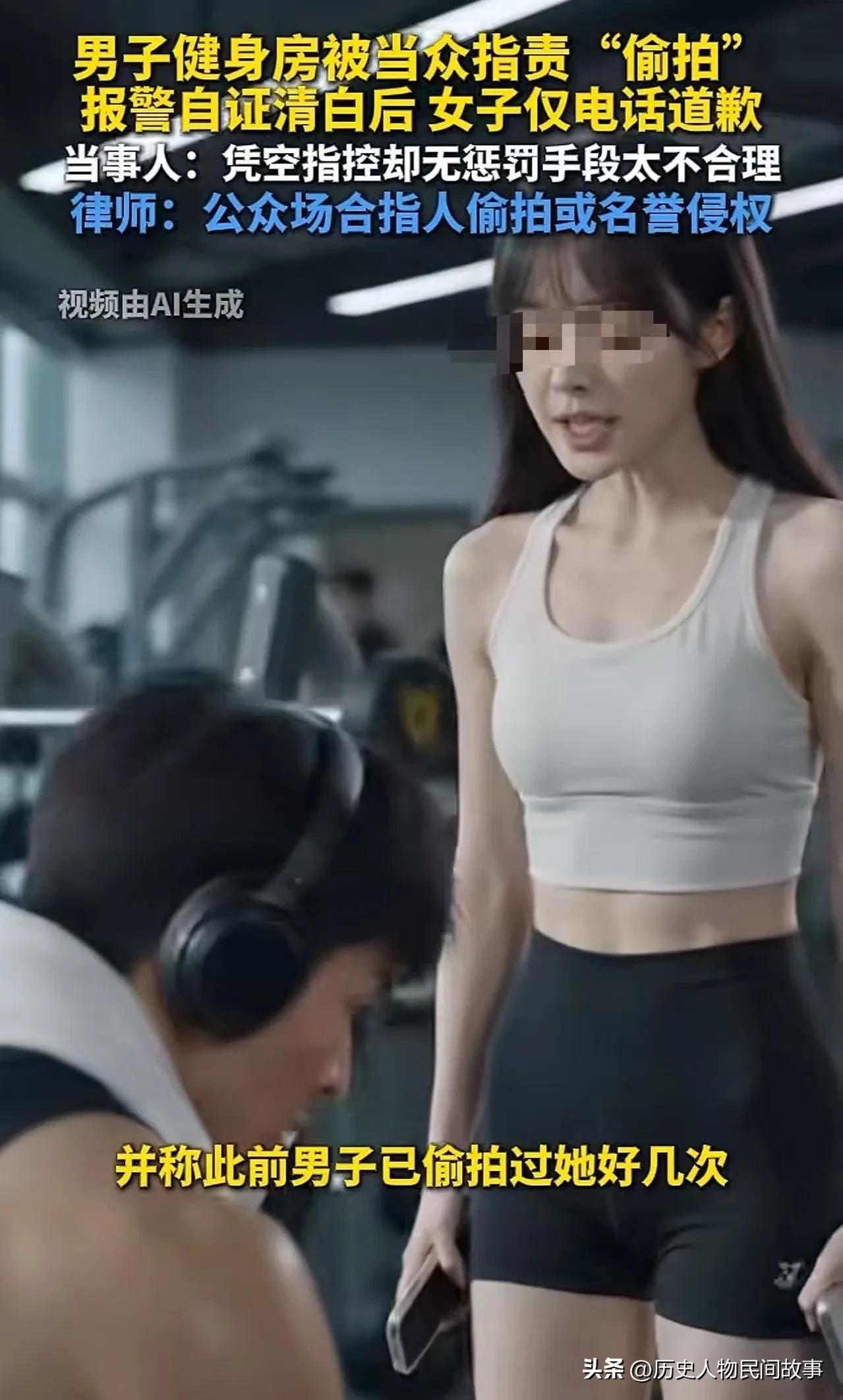 事件经过
 
男子出行途中，被女子当场指控偷拍。为尽快平息误会，男子主动拿出手机