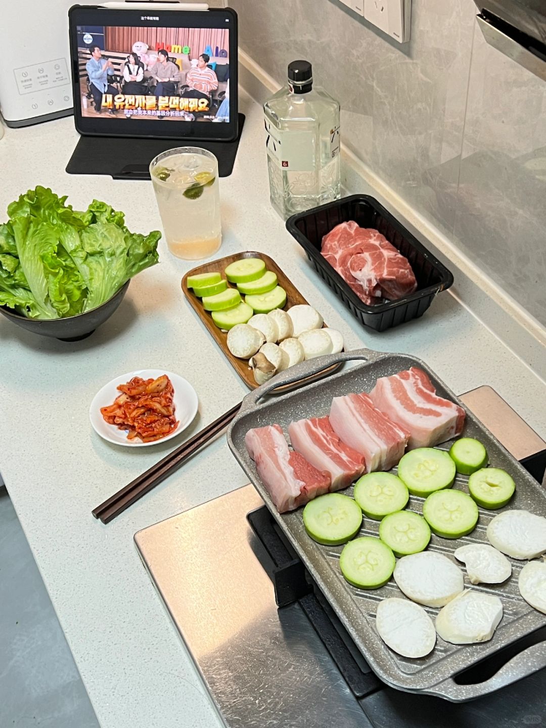 一个人的灶台烤肉