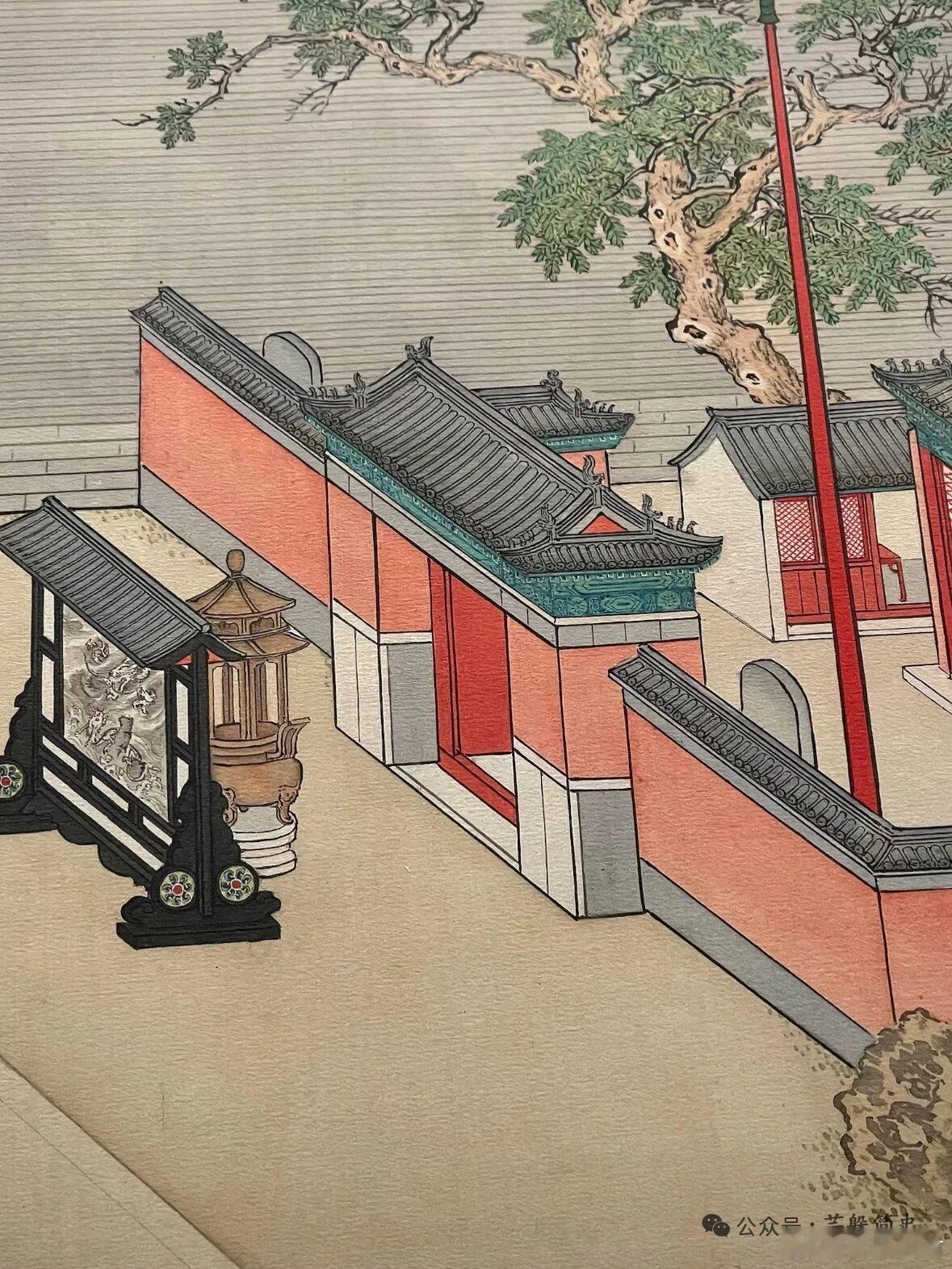 陈容的墨龙图几乎已经成为后世屏风专用图案了 ​​​