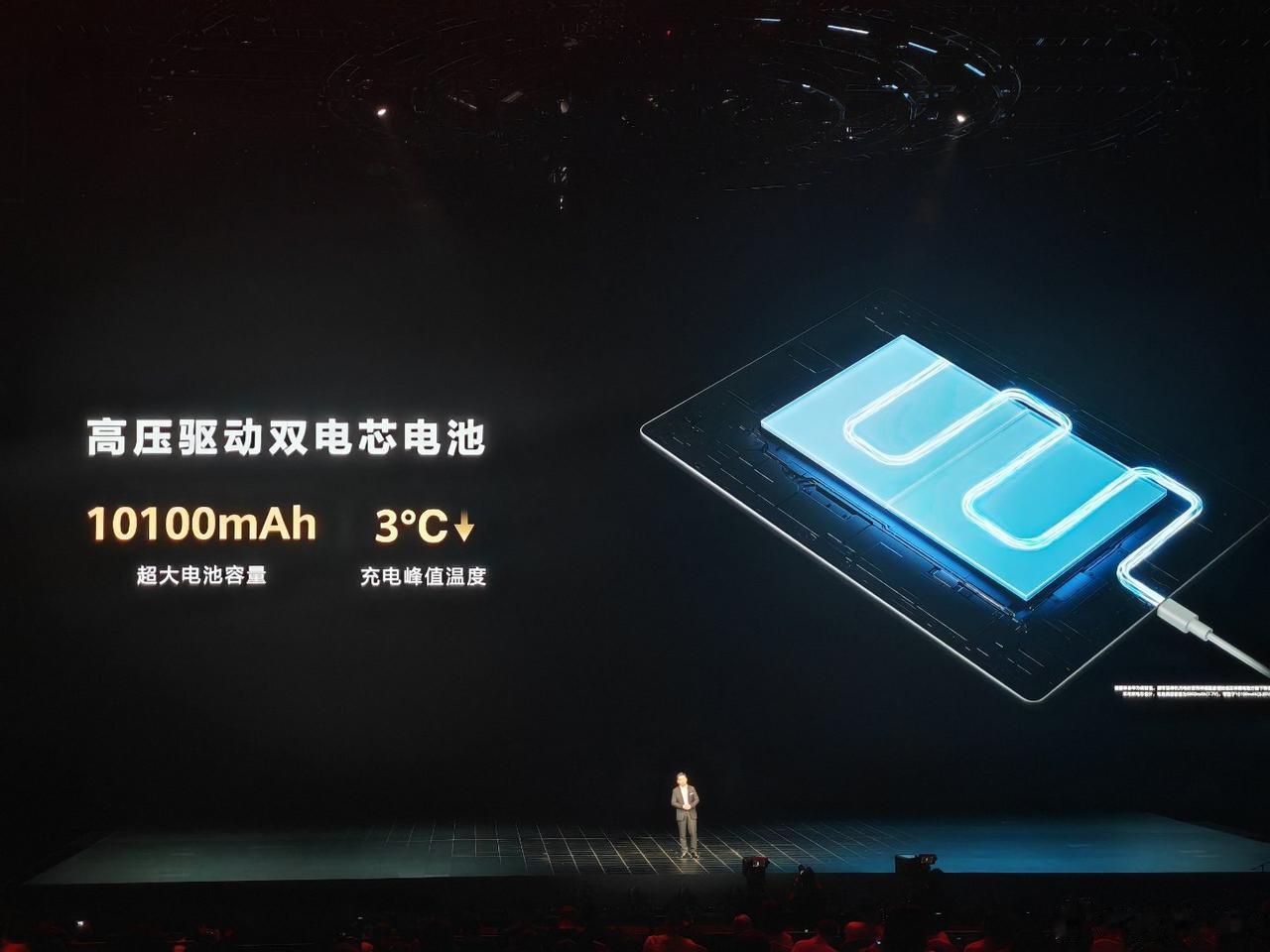 华为平板13.2英寸，仅550g重量，但内置10100mAh超大电池，支持88W