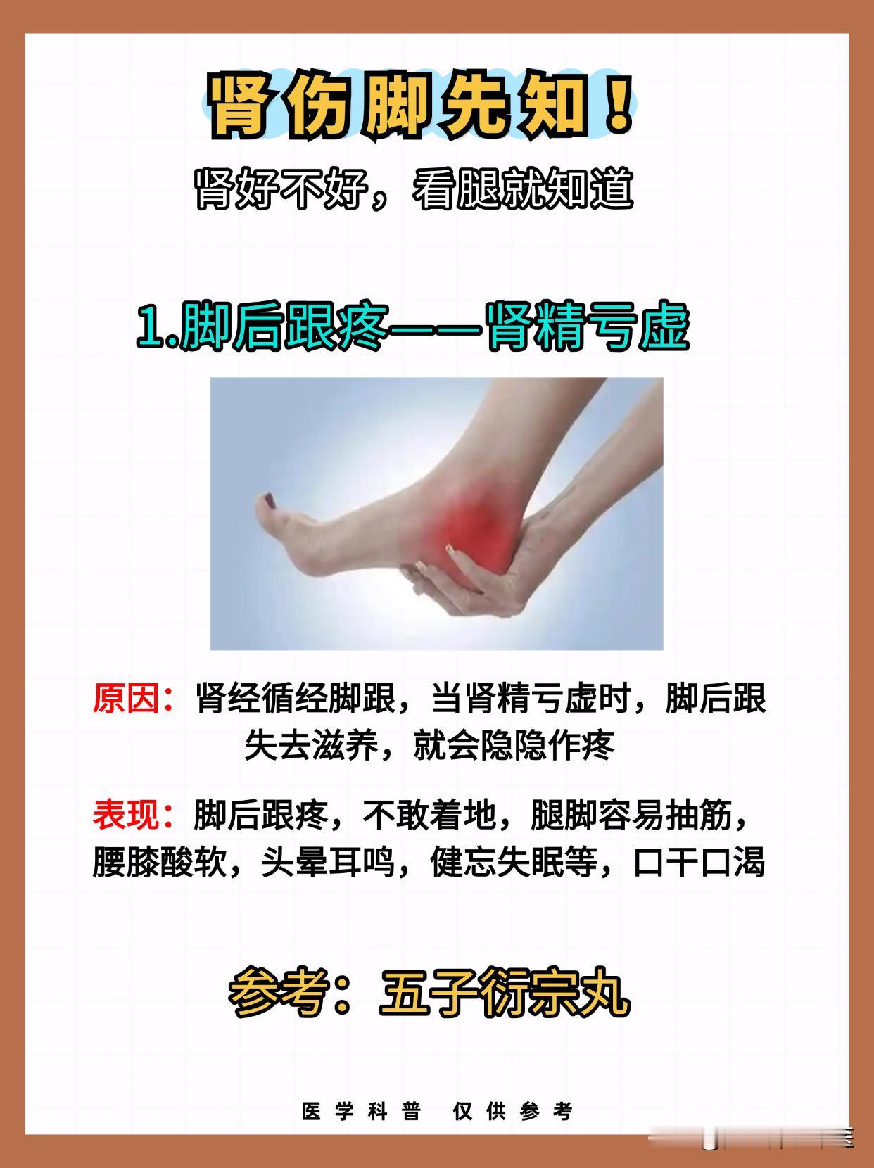 肾伤脚先知！肾好不好，看腿就知道！