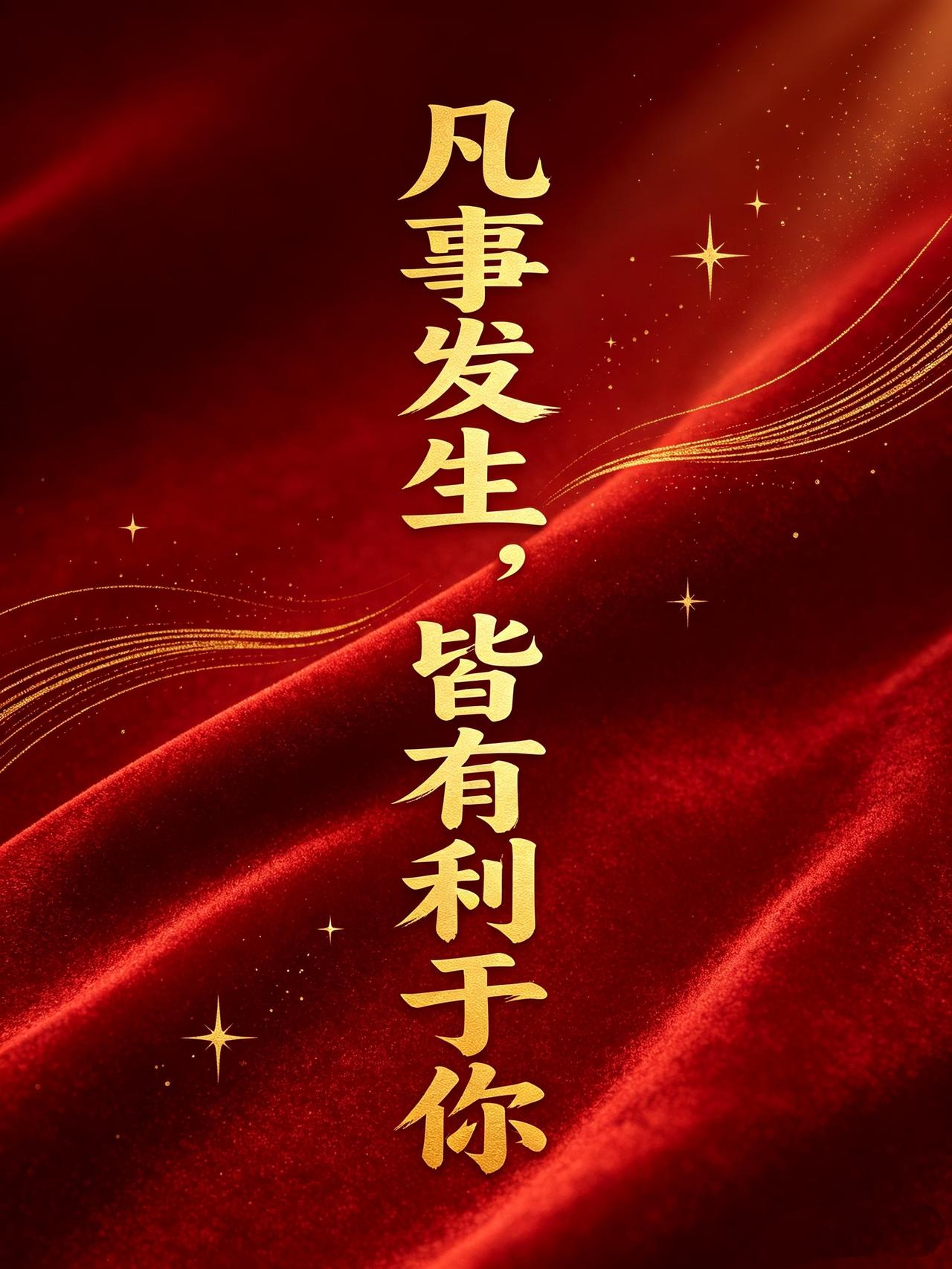 凡事发生，皆有利于你！
人生没有白走的路，
也没有白受的苦。
你以为的失去，
可